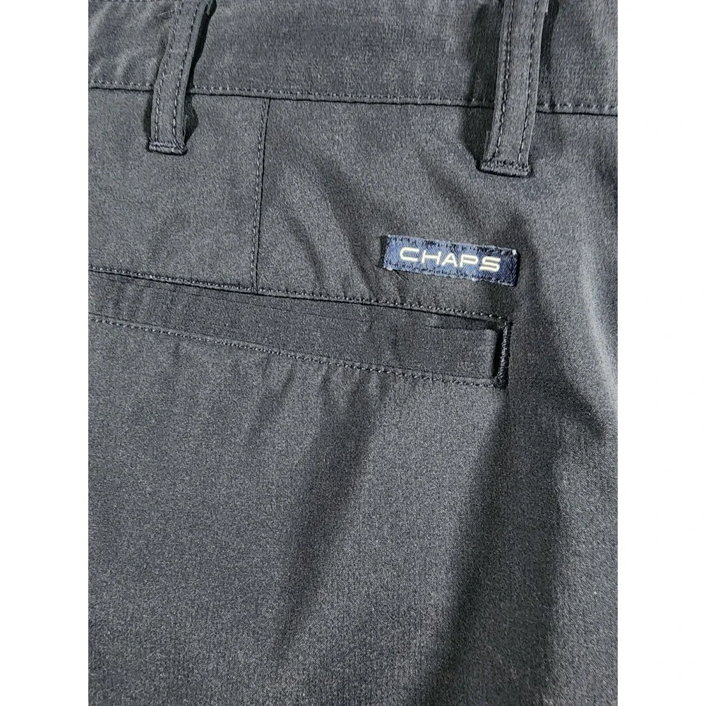 Chaps Men's Chino Golf Shorts, Black, Size 40, Inseam 9